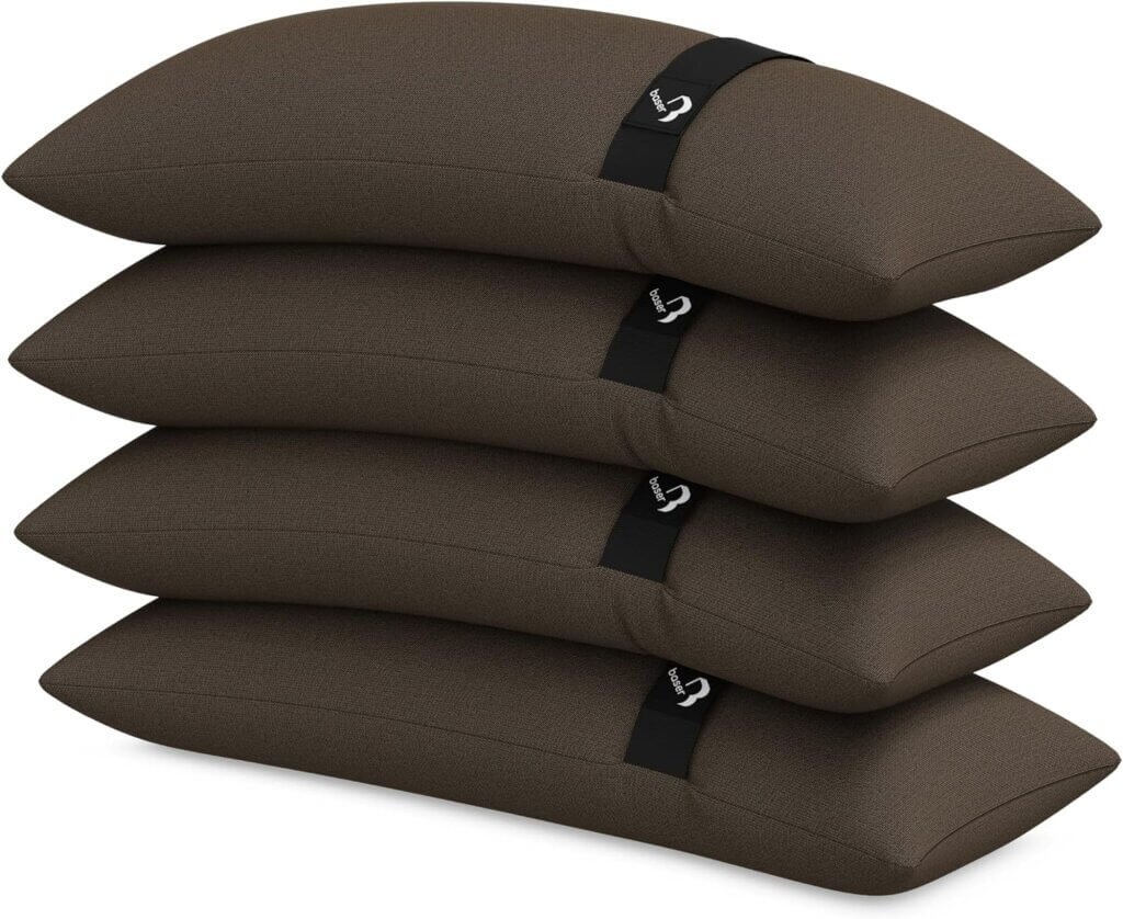 Baser Fillable Straight Sandbags, 4 x 55 LBS fillable Weight Bags for Patio Umbrellas, Cantilevers and Garden Accessories