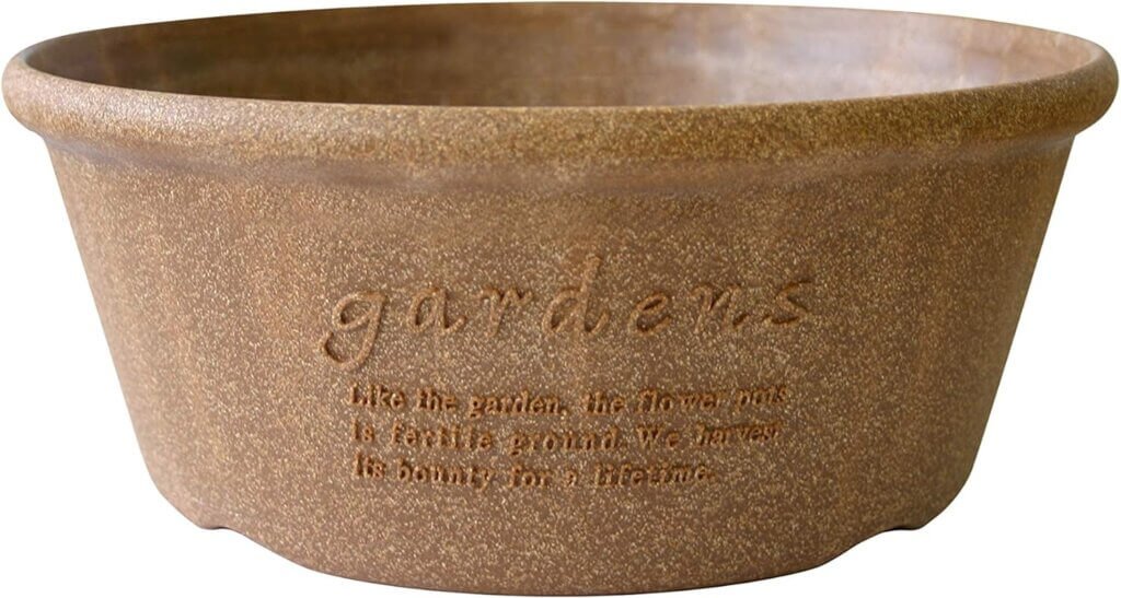 Eco Planter/Flower Pot, Shallow Type, 300 Natural, Hachiman Gardens: arbre