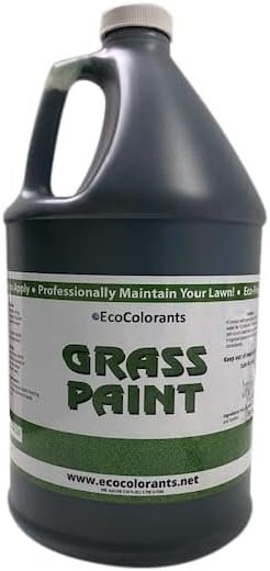 EcoColorants Green Grass Paint-128 oz (Gallon) -Lawn Paint for Dry, Patchy or Dormant Grass that covers up to 4,000 square feet-Natural, Vibrant Grass Paint-Easy to Apply Turf Colorant.