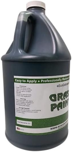 EcoColorants Green Grass Paint-128 oz (Gallon) -Lawn Paint for Dry, Patchy or Dormant Grass that covers up to 4,000 square feet-Natural, Vibrant Grass Paint-Easy to Apply Turf Colorant.