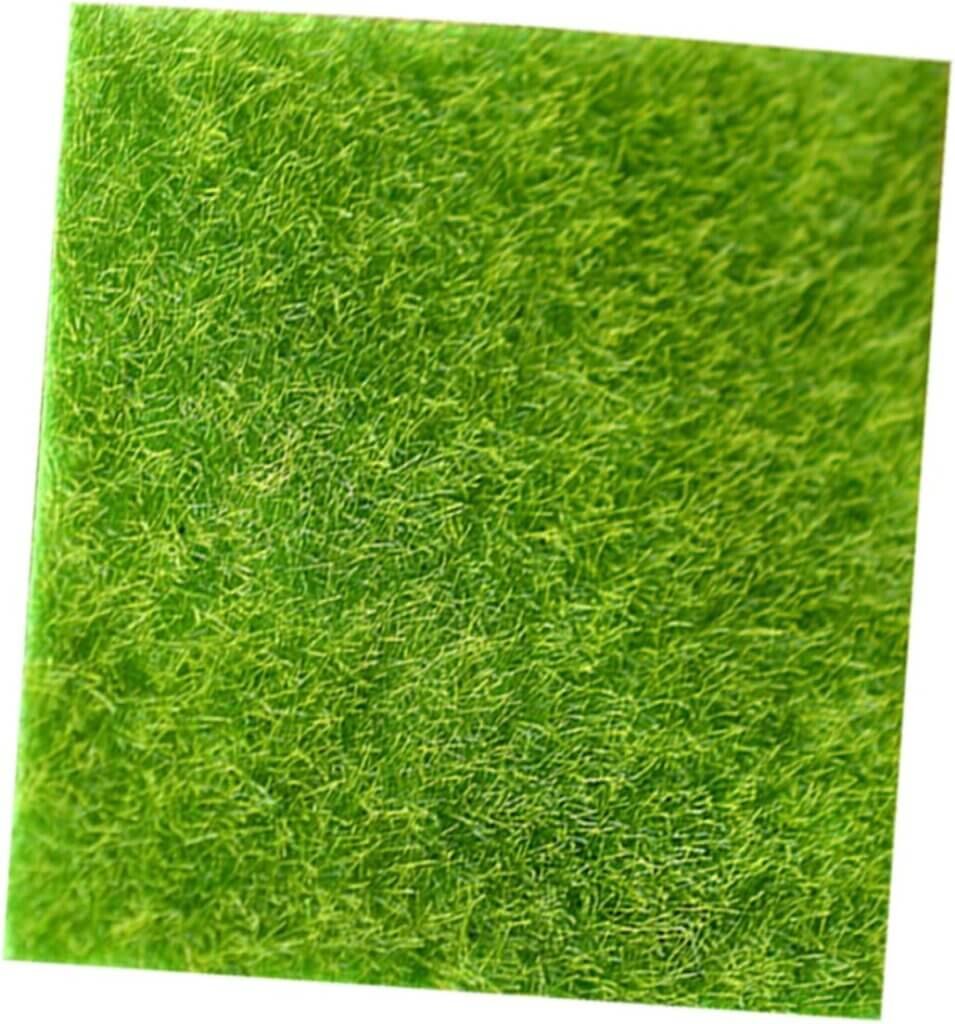 GANAZONO 12 Pcs Artificial Grass Miniature Decked Artificial Grass Mat Artificial Garden Grass Fairy Grass decore Embellishments Decorative Outdoor Decor Lifelike Moss Lawn mat Eco Bottle