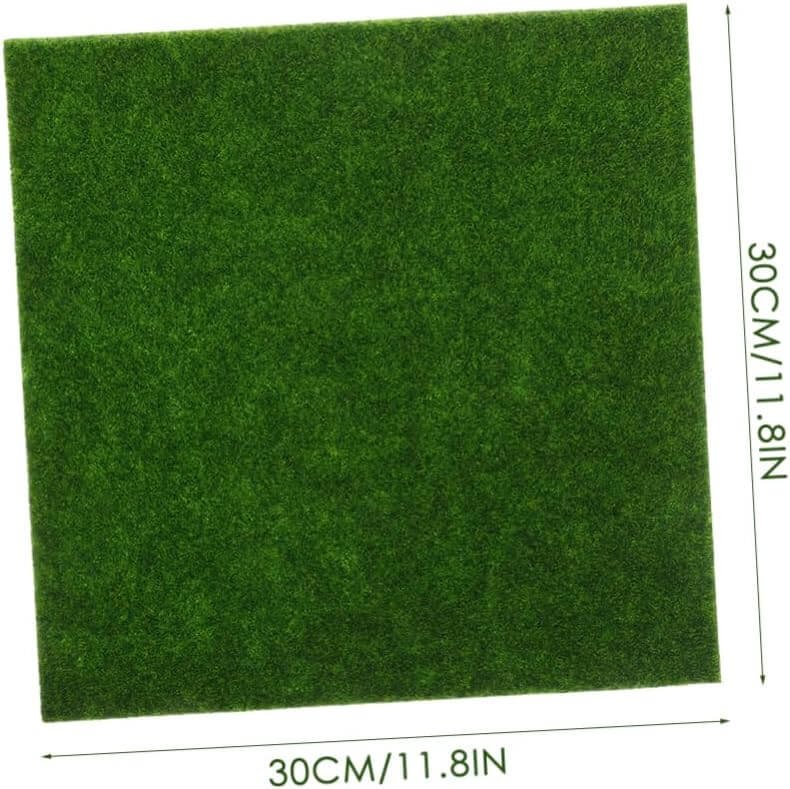 GANAZONO 15 pcs Micro Landscape Lawn Mini House Green Lawn Fairy Gardens Grass Artificial Turf Ornament Micro Landscape Grass Micro Landscape Moss Eco Bottle False Moss Green Grass Mat PVC