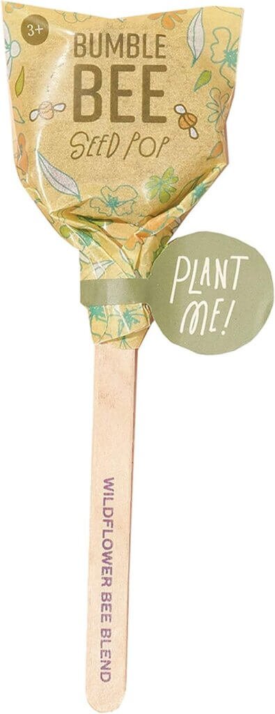 Modern Sprout Seed Lollipops, Garden Seed Packet, Indoor Garden or Outdoor Plants, Organic Seeds, Culinary Vegetable and Herb Mix, 10 Pack