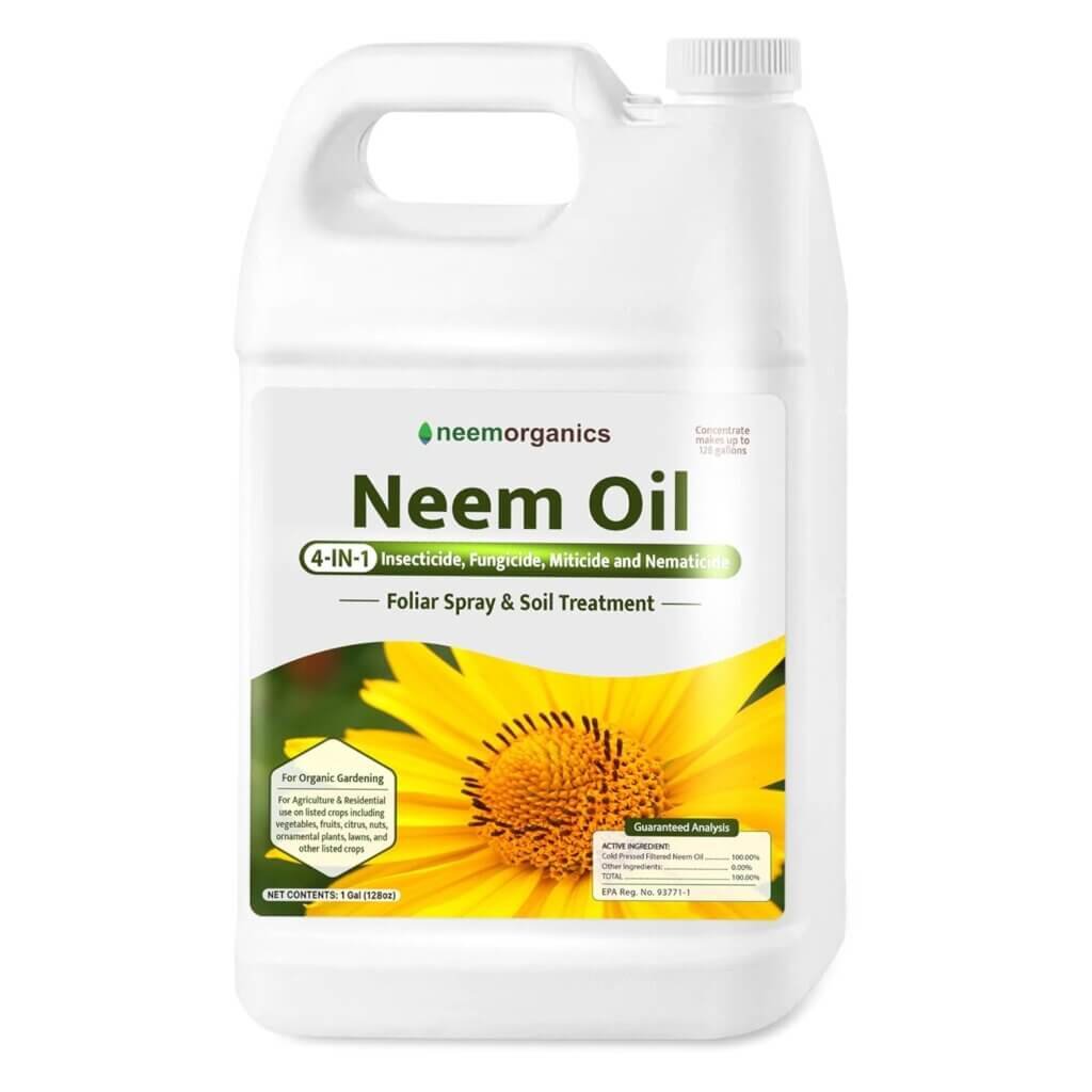 Pure Neem Oil, Neem Oil for Plants, Cold-Pressed Azadiracthin Neem Oil Concentrate for Plants and Irrigation, Plant-Based Dormant Oil Spray for Indoor and Outdoor Gardens, 1 Gallon - Neem Organics