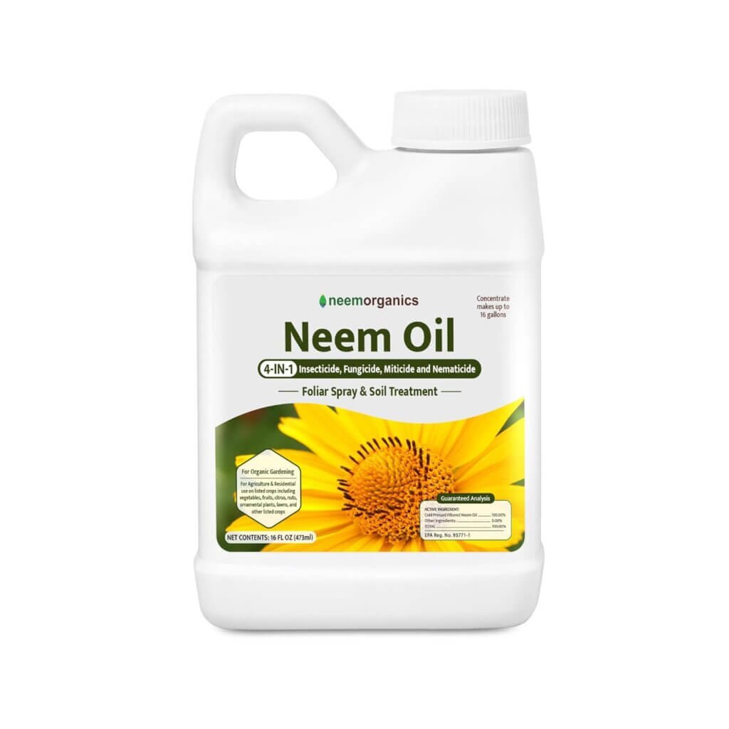 Pure Neem Oil, Neem Oil for Plants, Cold-Pressed Azadiracthin Neem Oil Concentrate for Plants and Irrigation, Plant-Based Dormant Oil Spray for Indoor and Outdoor Gardens, 1 Gallon - Neem Organics