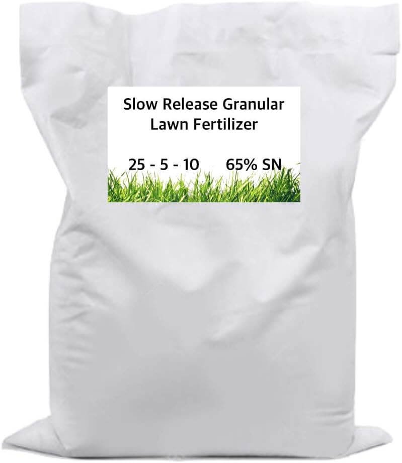 Slow Release Granular Lawn Fertilizer - Advanced nutrients, Turf  Lawn Fertilizer, 25-5-10 65% - 20kg (44lb) Bag