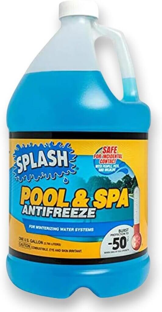 Splash Pool  Spa Antifreeze | 6 Gallon | with Winterizing Guide