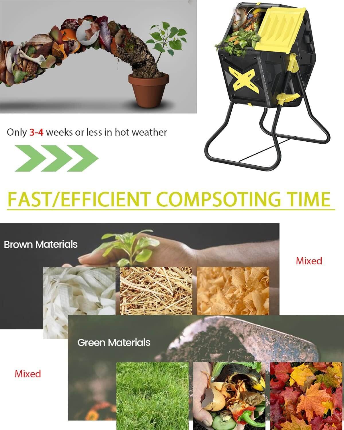 185 gal tumbling compost bin review