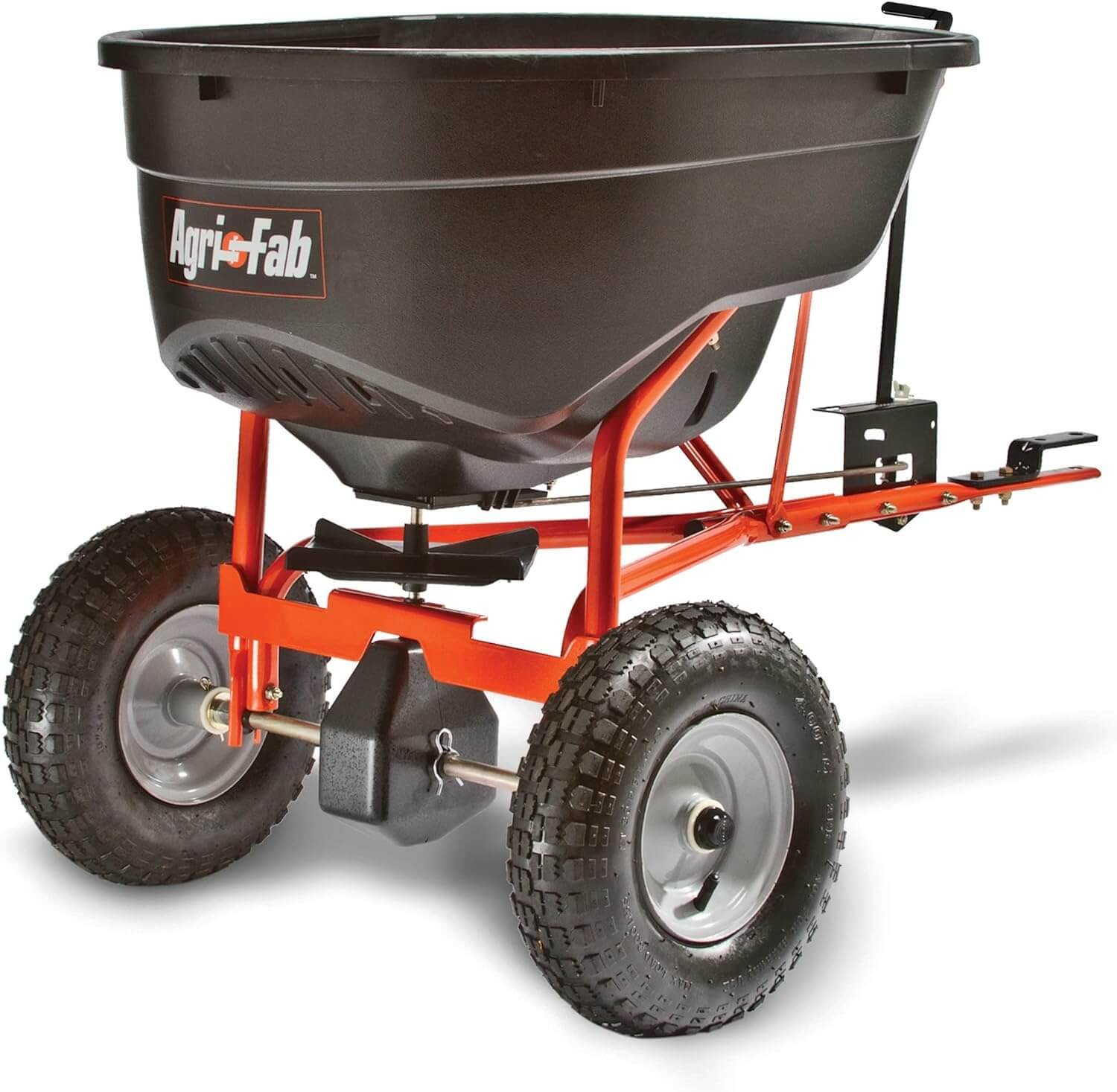 agri fab 45 0463 130 pound tow behind broadcast spreader review