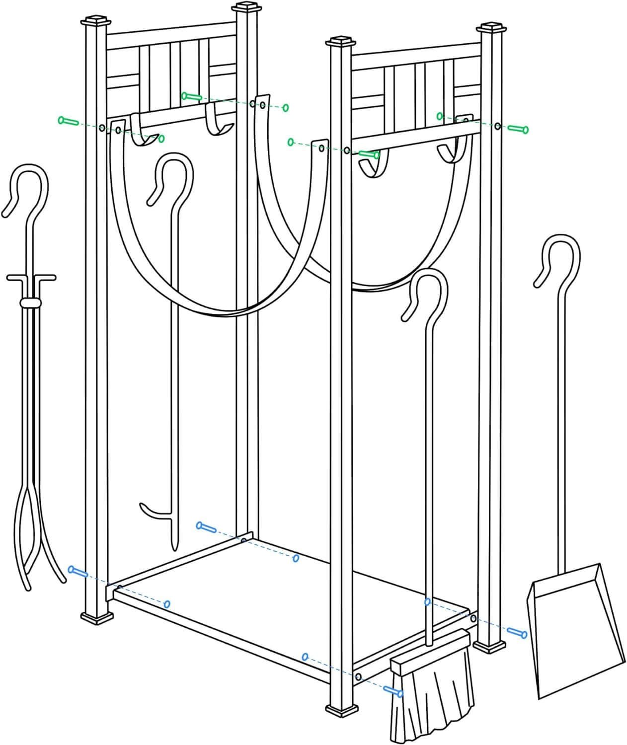 amagabeli garden home firewood rack review